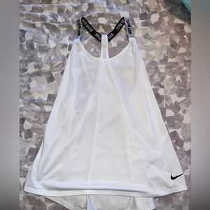 Nike white womens XL workout tank top